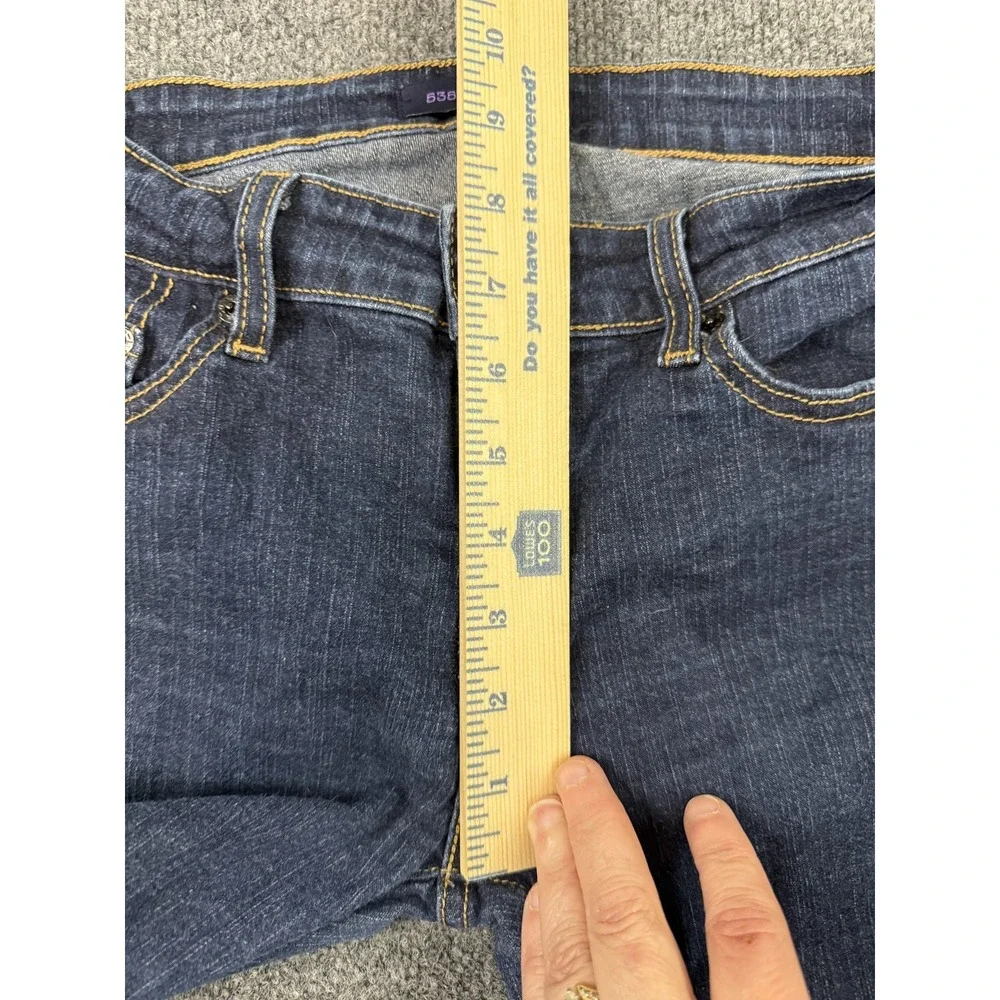 Levi's 535 Legging Jeans Women's Size 11 Short Dark Wash Stretch Mid Rise Denim